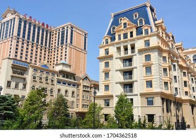 ATLANTIC CITY, NJ - MAY 19: Ballys Hotel Casino On Atlantic City Boardwalk In New Jersey, On May 19, 2019. Atlantic City Is A Resort City In The Northeast Known For Its Casinos, Boardwalk And Beach.