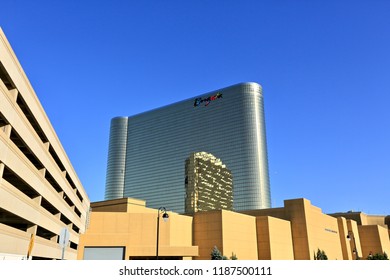 Atlantic City N.J/USA/Sept. 22, 2018: Aerial View Of The Borgata Hotel & Casino In Atlantic City N.J. 