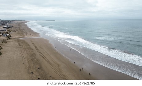 Atlantic Coast Argentina beautifull afternoons sunny days waves and blue water - Powered by Shutterstock