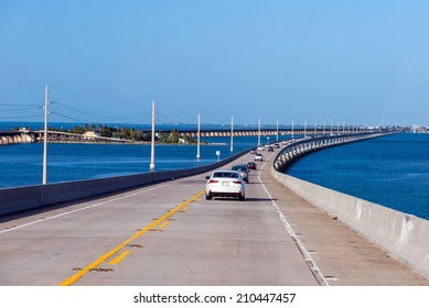 Atlantic intracoastal and highway us1. Florida Keys interstate. On the way to Key West in the sunshine state Florida