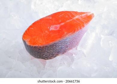 Atlantic Salmon Cutlet On Ice