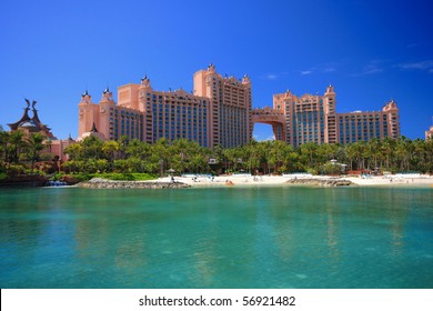 Atlantis Hotel On Paradise Island In Nassau,Bahamas.