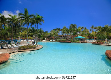 Atlantis Hotel On Paradise Island In Nassau,Bahamas.