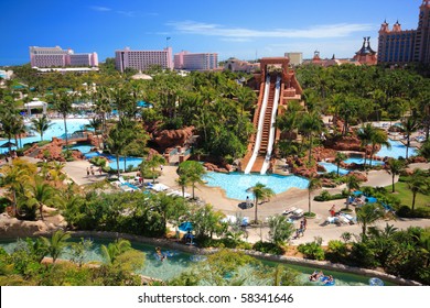 Atlantis Hotel On Paradise Island In Nassau,Bahamas.