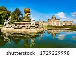 The Atlas Fountain at Castle Howard in North Yorkshire - England, UK