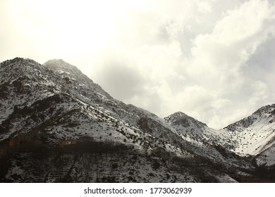 Atlas mountains, Morocco, with snow
