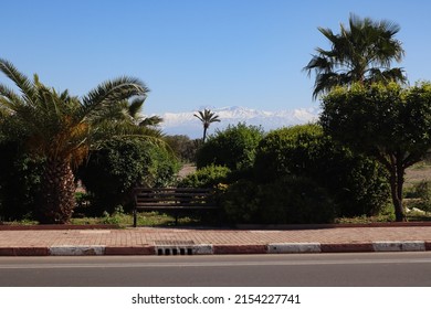 Atlas Mountains View From Marrakech City