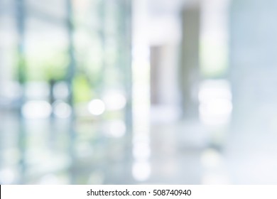 Atmosphere Around Office Blur Background With Bokeh