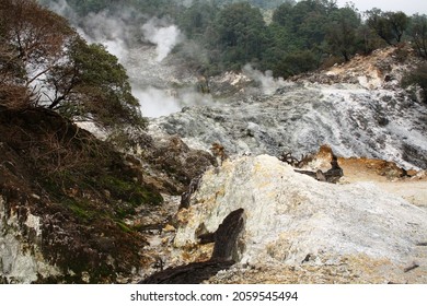 The Atmosphere In The Crater Of Mount Salak