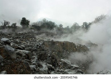 The Atmosphere In The Crater Of Mount Salak