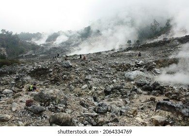 The Atmosphere In The Crater Of Mount Salak