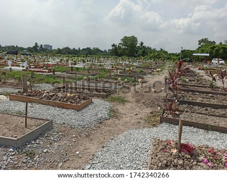 the atmosphere of the Islamic cemetery