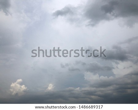Atmosphere of overcast  sky before to rainy