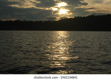 The Atmosphere Of The Sunset Around Krakatau Island