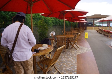                The Atmosphere Of A Tourist Spot Called Bukit Doda In Sigi District, Bordering The City Of Palu, Indonesia. On 10/19/2020                