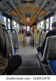 Atmosphere In Transjakarta Bus In Indonesia