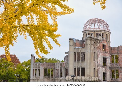 Atomic Bomb Dome At Hiroshima Japan In Fall