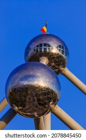 Atomium monument in Brussels Belgium - architecture background