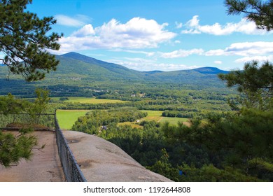 Atop A Cliff In North Conway New Hampshire