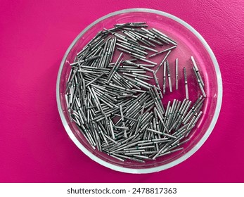 Attachments for dental drill. Used dental drill bits - Powered by Shutterstock