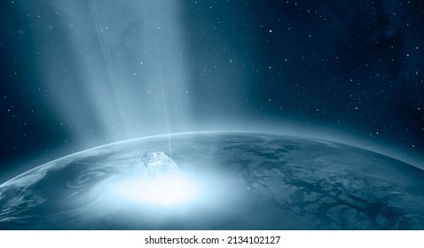 Attack of the asteroid on the Earth 