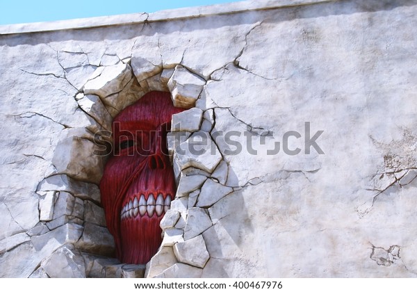 Attack On Titan Wall Universal Parks Stock Photo Edit Now