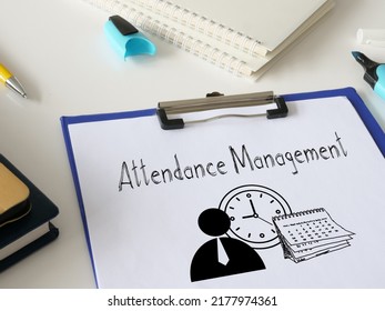 Attendance Management Is Shown Using A Text