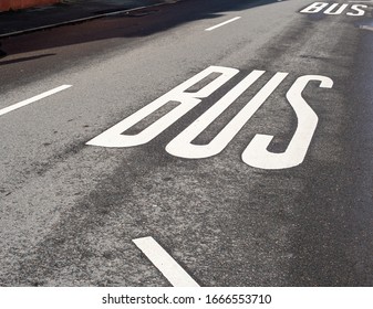 Attention bus bus stop sign