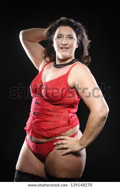 Certifikat Ledsager Highland Attractive Adult Plus Size Model Wearing Stock Photo (Edit Now) 139148270