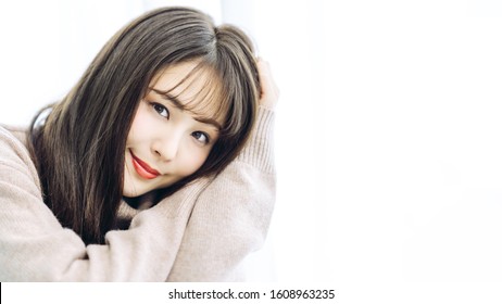 女性 モデル 日本人 30代 の画像 写真素材 ベクター画像 Shutterstock