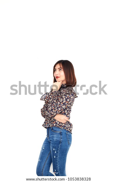 Attractive Asian Women Short Hairstyle On Stock Photo Edit Now