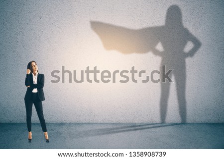 Similar – Image, Stock Photo Shadow of a woman on the white sand