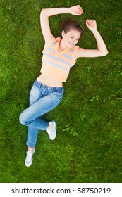 Woman Lying Down On Her Back Images Stock Photos Vectors Shutterstock