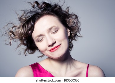 Curly Short Hair Woman Images Stock Photos Vectors