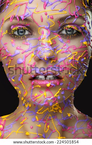 Image, Stock Photo lavender Human being