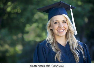 An Attractive Female Graduate Portrait