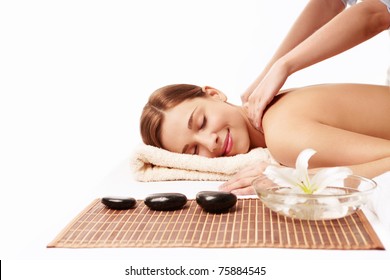 White Girl Massaging