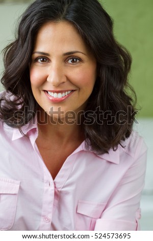 Attractive Joyful And Positive Mature Hispanic Woman Attractive Joyful And Positive Mature Hispanic Woman