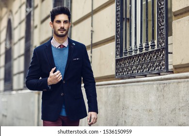 Young Man Wearing Winter Clothes Smartphone Stock Photo 1022031901 ...