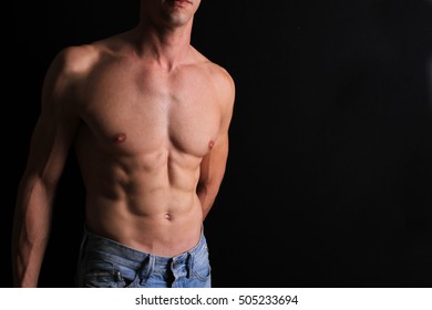 Attractive Man Torso Hair Removal.