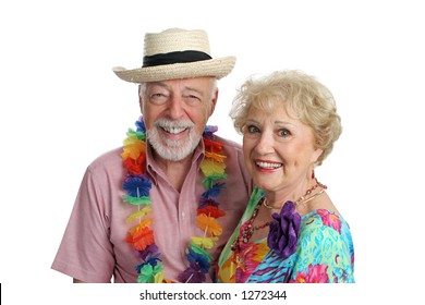 An attractive mature couple enjoying their second honeymoon on a tropical vacation. - Powered by Shutterstock