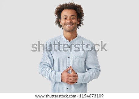 Similar – Image, Stock Photo Young man standing in sunlight in Iranian mosque