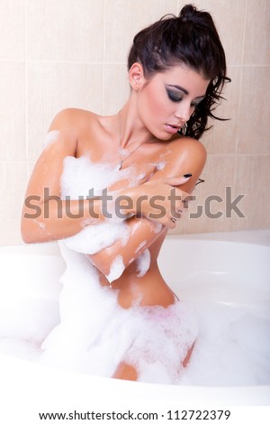 naked girl foam Naked girl foam