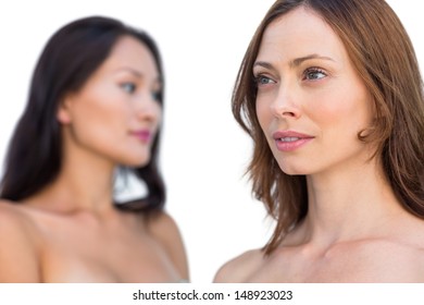 Attractive Nude Models Posing Looking Away Stock Photo 148923023