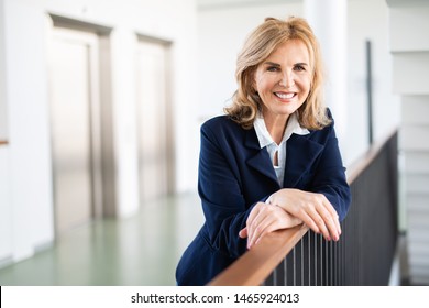 
Attractive Older Business Woman In An Office Building