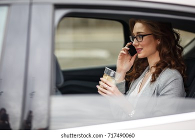 Redhead backseat banngers Barbie cummings deepthroat and facialized