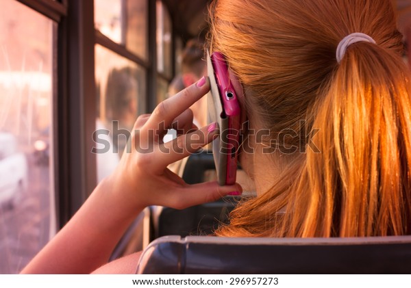 Attractive Teenage Girl Red Orange Hair Stock Photo Edit Now