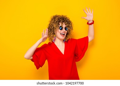 Perm Short Hair Stock Photos Images Photography Shutterstock