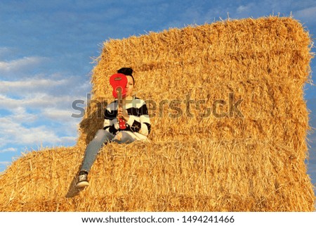 Similar – diving Cornfield Field