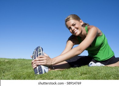 Attractive Woman stretching before Fitness and Exercise - Powered by Shutterstock